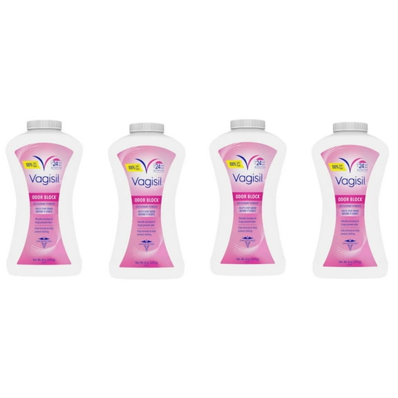 Vagisil Deodorant Powder 8 oz (Pack of 4)