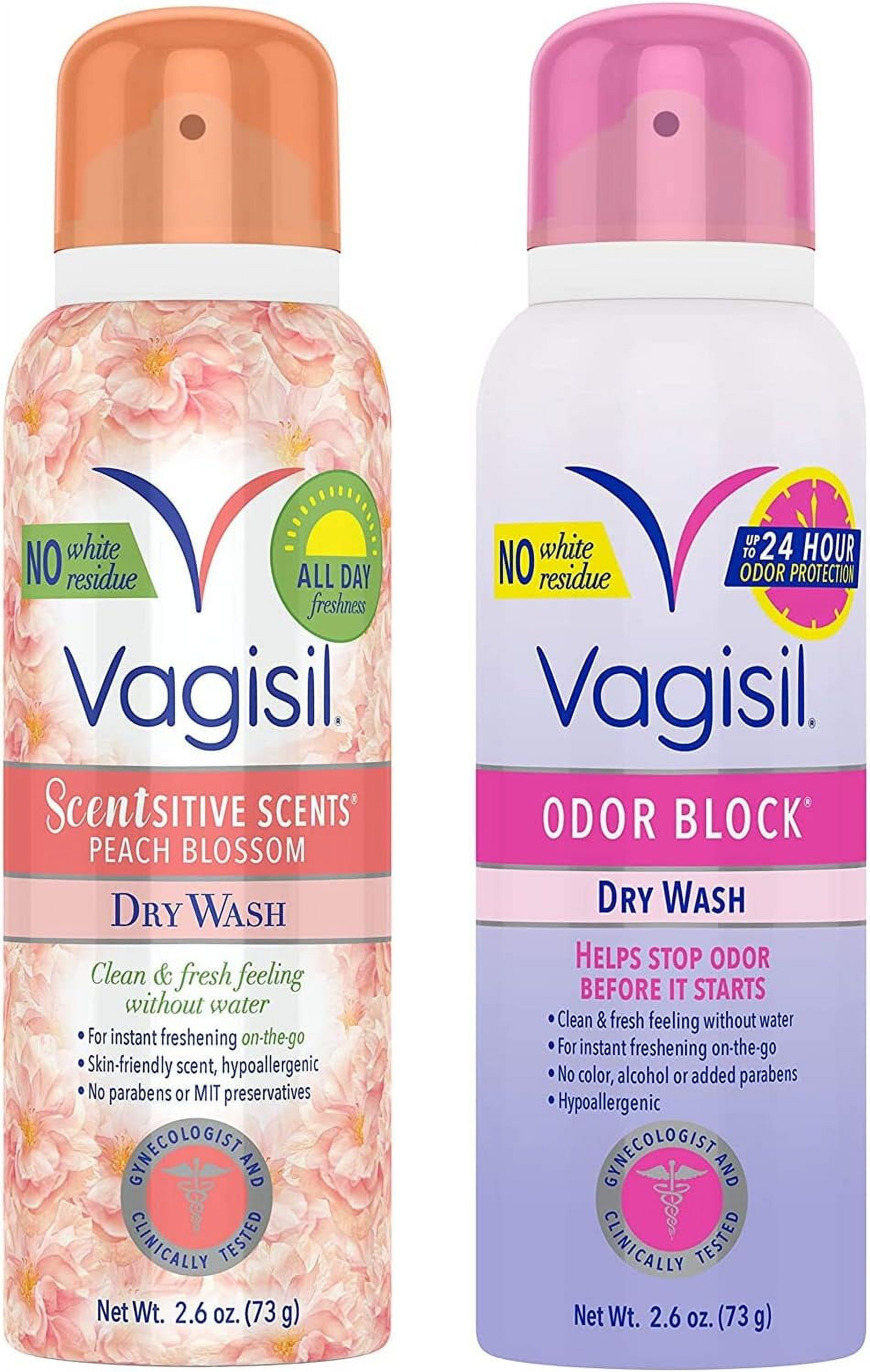 Vagisil Feminine Dry Wash Deodorant Spray for Women, Gynecologist