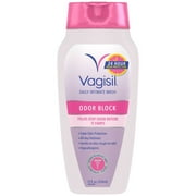 Vagisil Feminine Wash Odor Block Protection, Sensitive Skin, 12 oz, 5-Pack