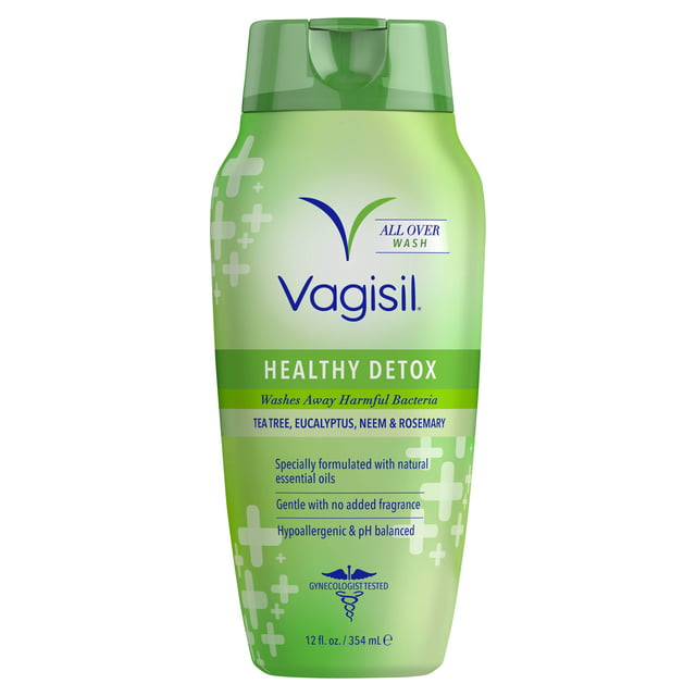 Vagisil Healthy Detox Daily Intimate Vaginal Feminine Wash, 12 oz, 1 Pack