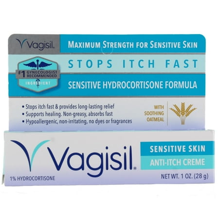 Vagisil Sensitive Skin 1 % Hydrocortisone Anti-Itch Creme, 1 oz (6 pack)
