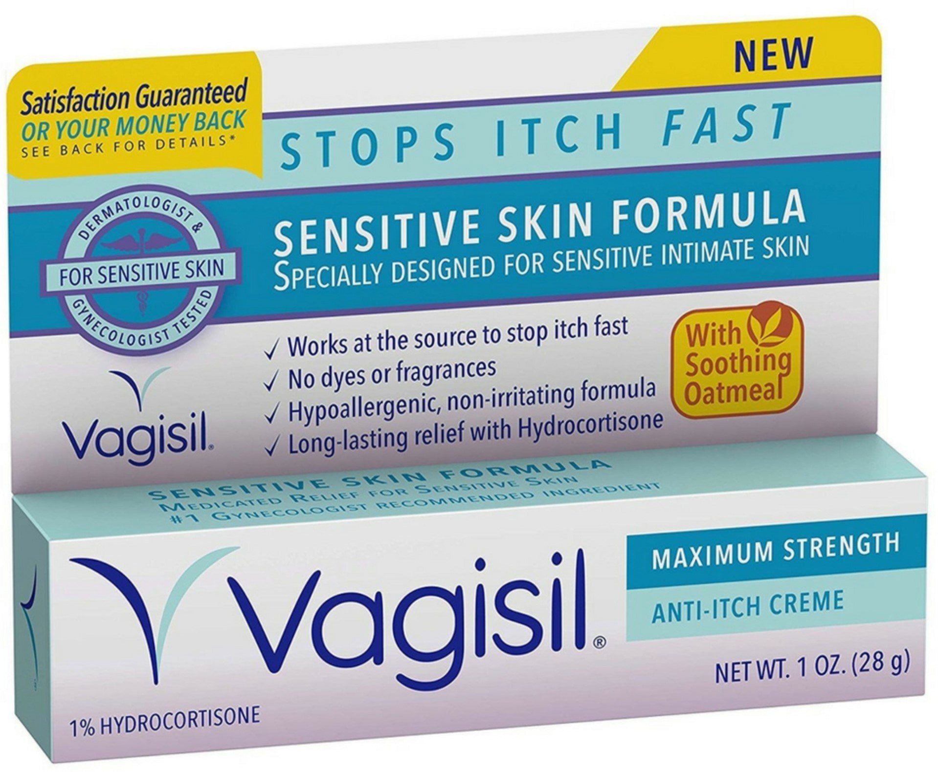 Vagisil Maximum Strength Anti-Itch Creme, Sensitive Skin Formula 1 oz