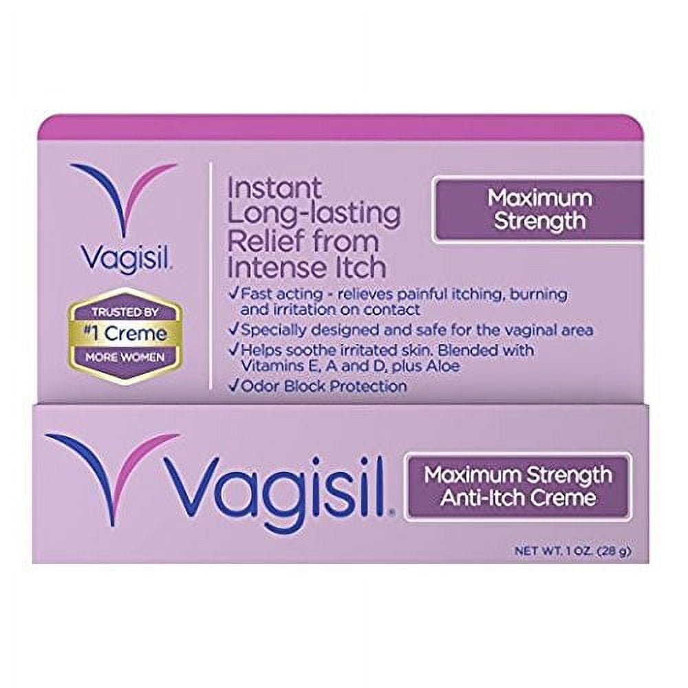 Vagisil Maximum Strength Instant Anti Itch Vaginal 1 Ounce Pack Of 24 6636