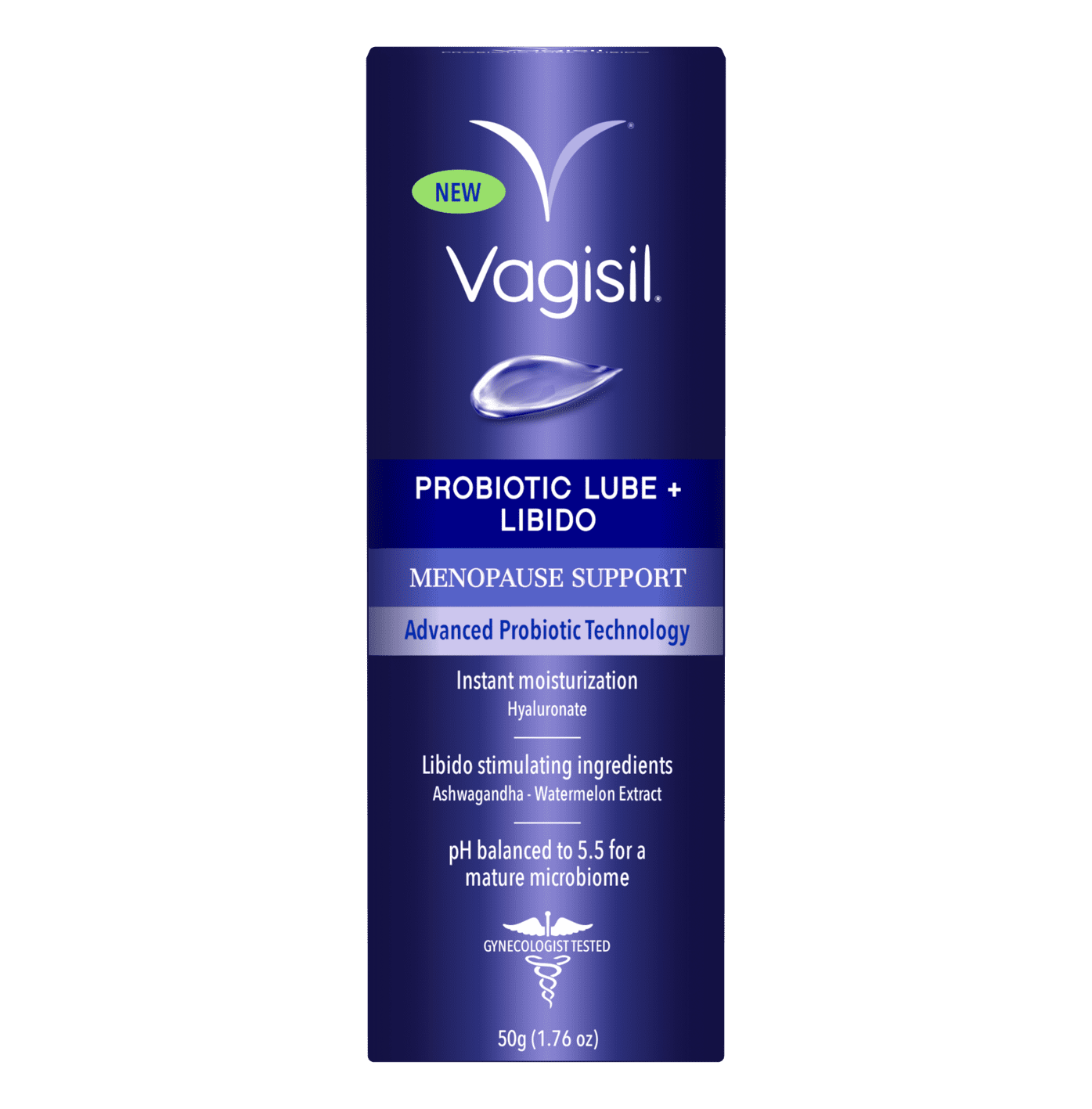 Vagisil Probiotic Lube + Libido Gel Menopause Support Probiotic, 1.76 oz