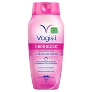 Vagisil Feminine Wash for Intimate Area Hygiene, Odor Block, Gynecologist Tested, Hypoallergenic, 12 fl oz,