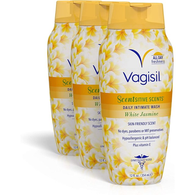 Vagisil Scentsitive Scents Daily Intimate Feminine Wash for Women White Jasmine, Gynecologist