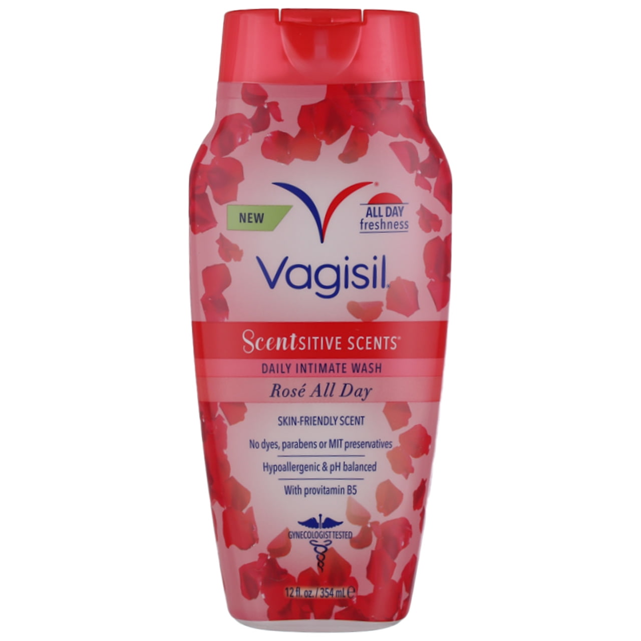 Vagisil Scentsitive Scents Daily Intimate Wash, Rose All Day, 12 fl oz