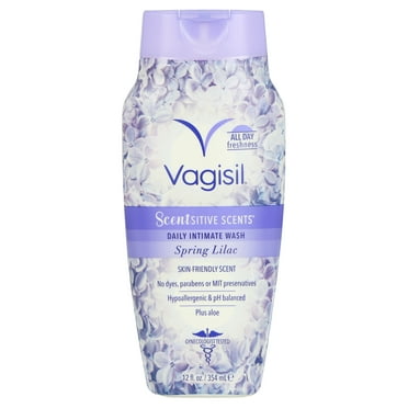 Vagisil Sensitive Scents Feminine Wash, Spring Lilac Scent, 12 oz, 1 Pack