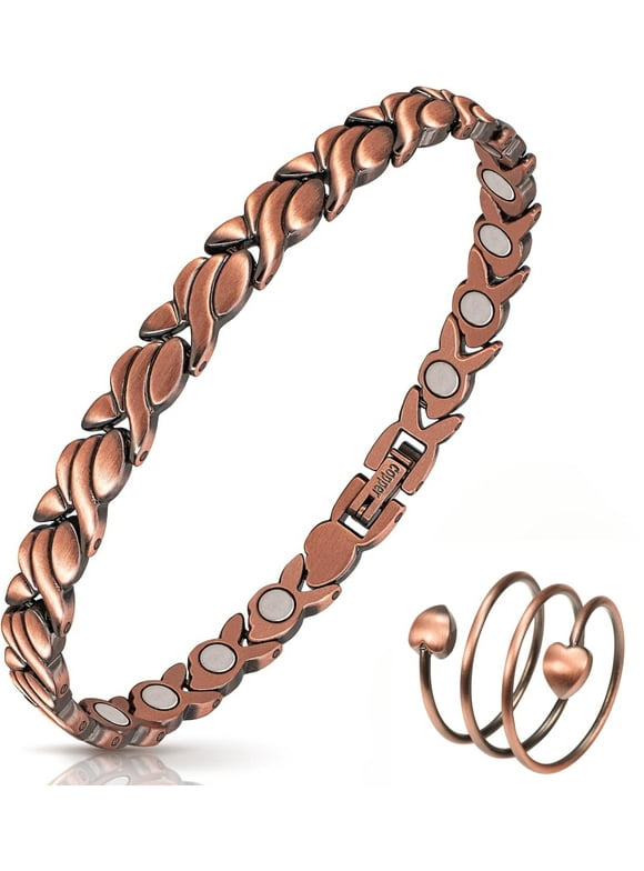99.99% Pure Solid Copper Magnetic Bracelets for Women