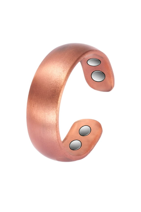 Vagzen Copper Magnetic Ring for Women Men, Gift for Mom Wife, Adjustable