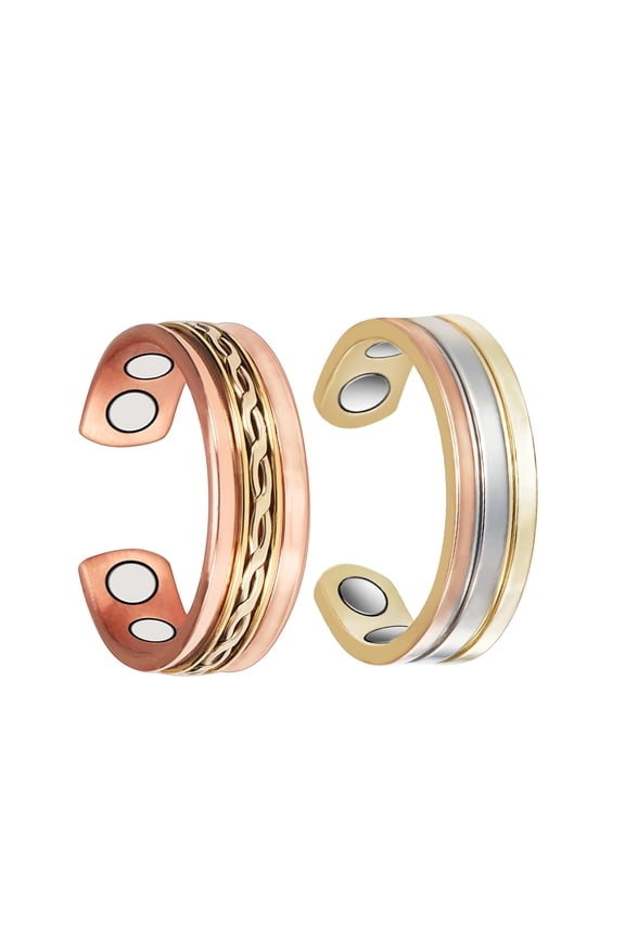 Vagzen Copper Ring for Women, Magnetic Ring with Magnet, Jewelry