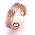 thumbnail image 1 of Vagzen Magnetic Pure Copper Open Cuff Ring for Women, Jewelry Gift Adjustable, 1 of 4