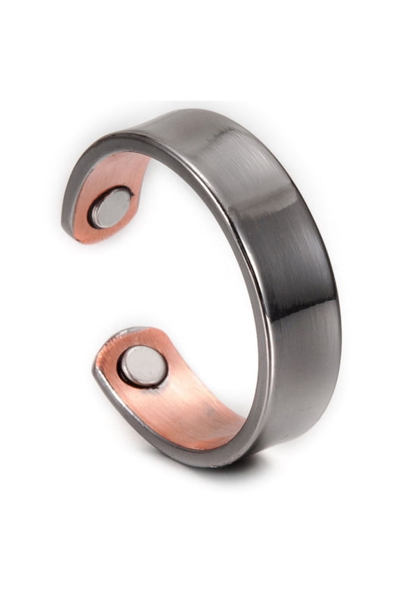 Vagzen Magnetic Pure Copper Open Cuff Ring for Women, Jewelry Gift Adjustable