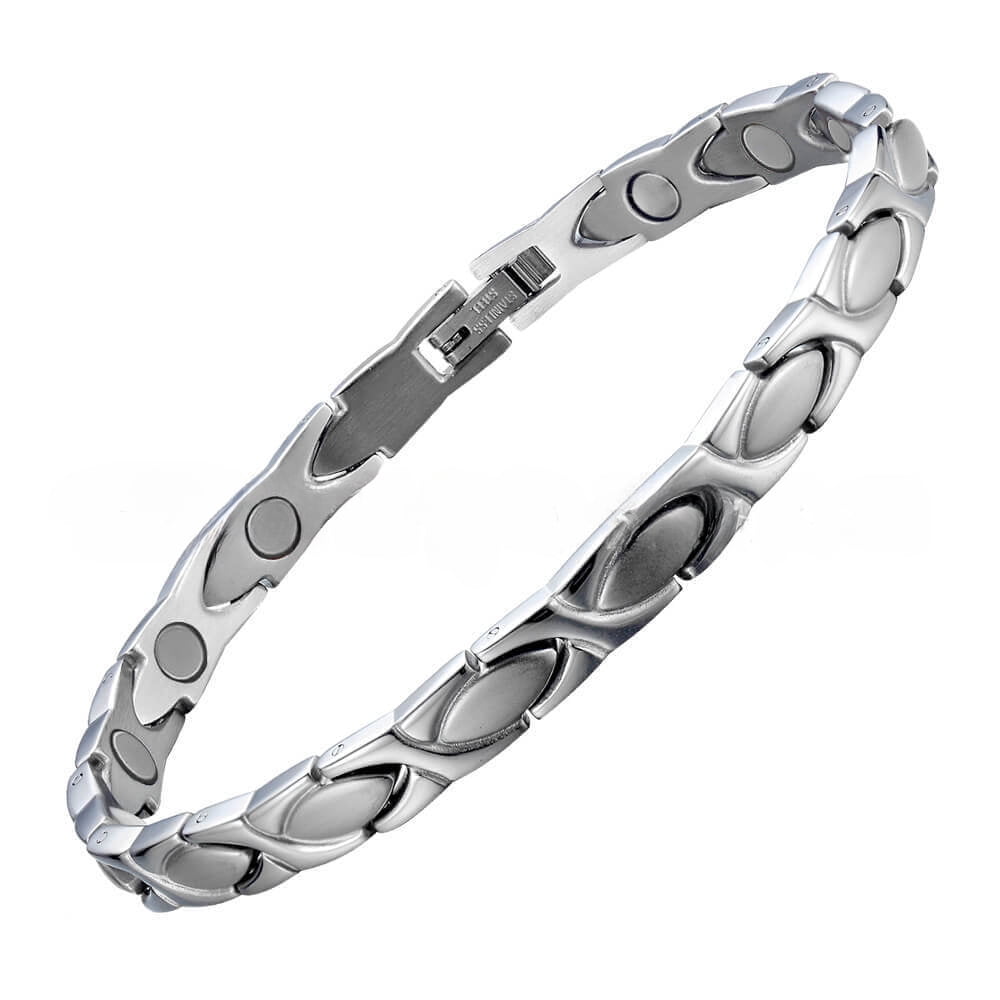 Vagzen Magnetic Stainless Steel Bracelet for Women , Unique X Shape ...