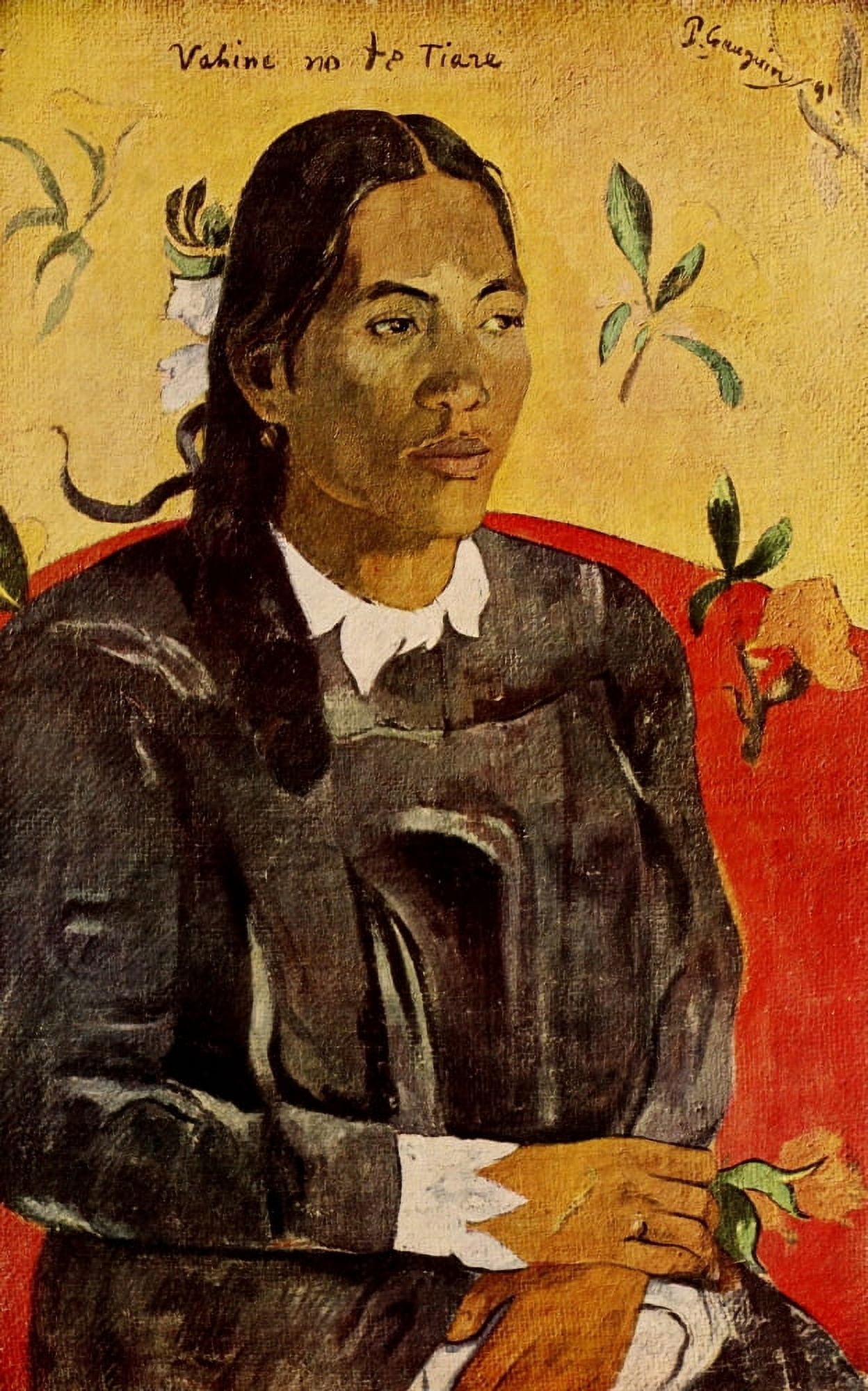 Vahine No Te Tiaze Canvas Art - P Gauguin (24 x 36)