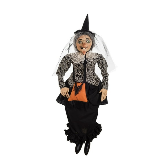 Halloween Vahn Witch Large Folk Art Doll Figurine Joe Spencer Gathered Traditions Collectible