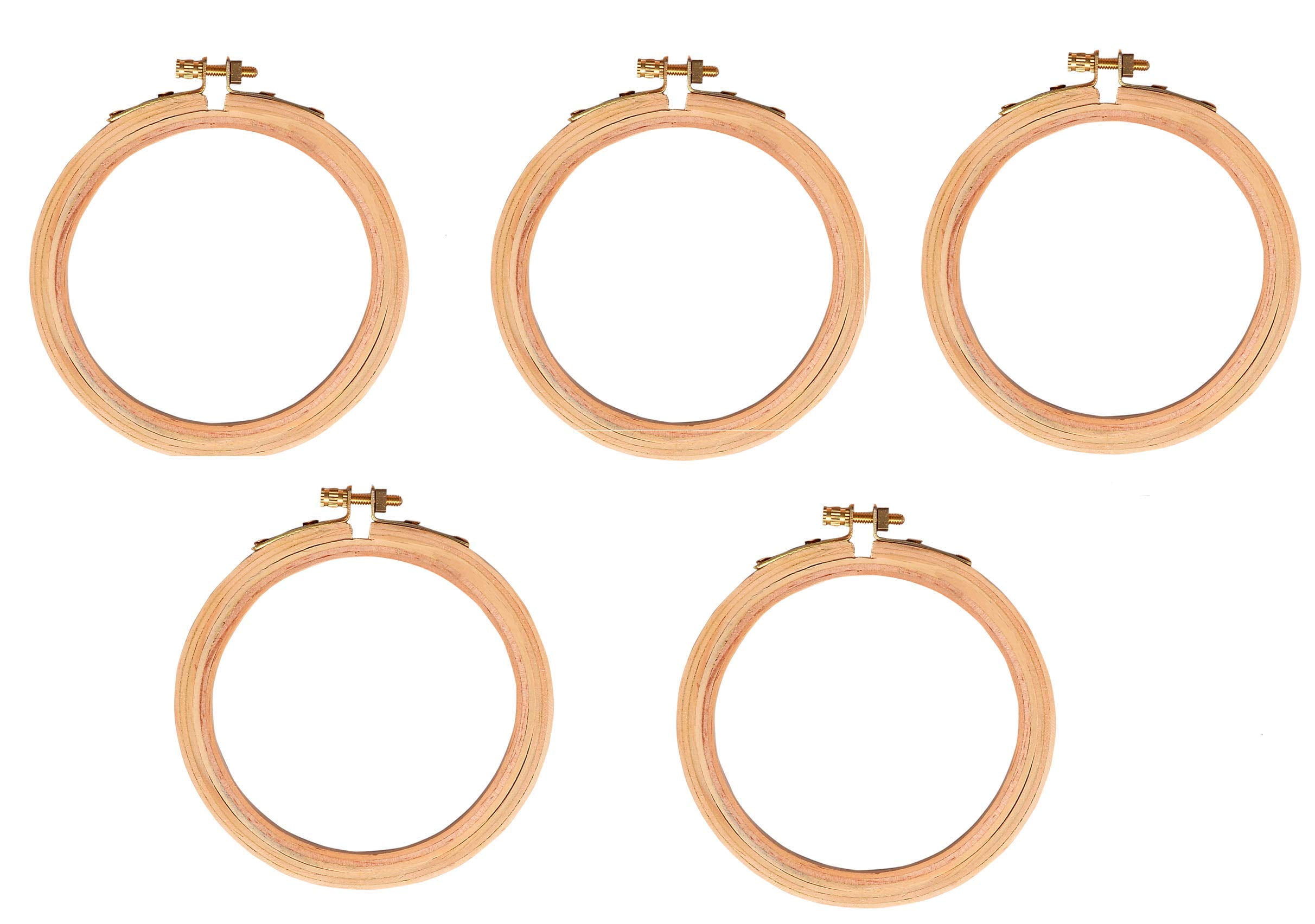 Wooden Embroidery Hoop Ring Frame (5 Pieces) For Design Making for Dresses  | eBay