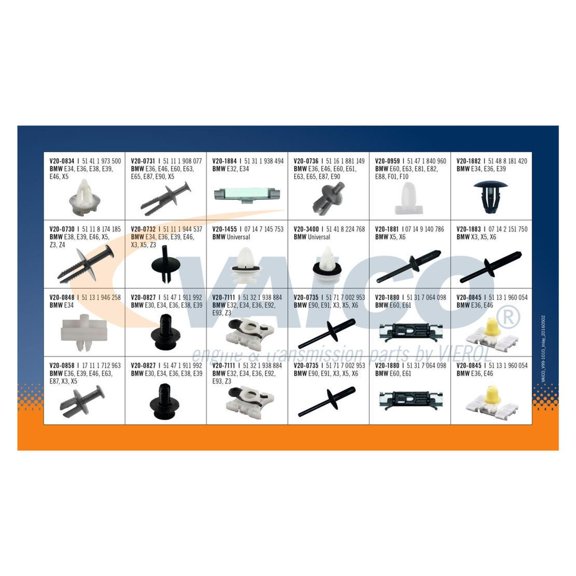 Vaico V99-1010 Fastener Assortment Each D1:V991010 D1S:V99 1010 JP1:98306001740