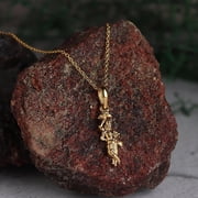 Vaidehi 925 Sterling Silver 22k Gold Plated God Krishna Pendant Lord krishan/Radha Krishna/Bal Gopal Locket for Men and Women
