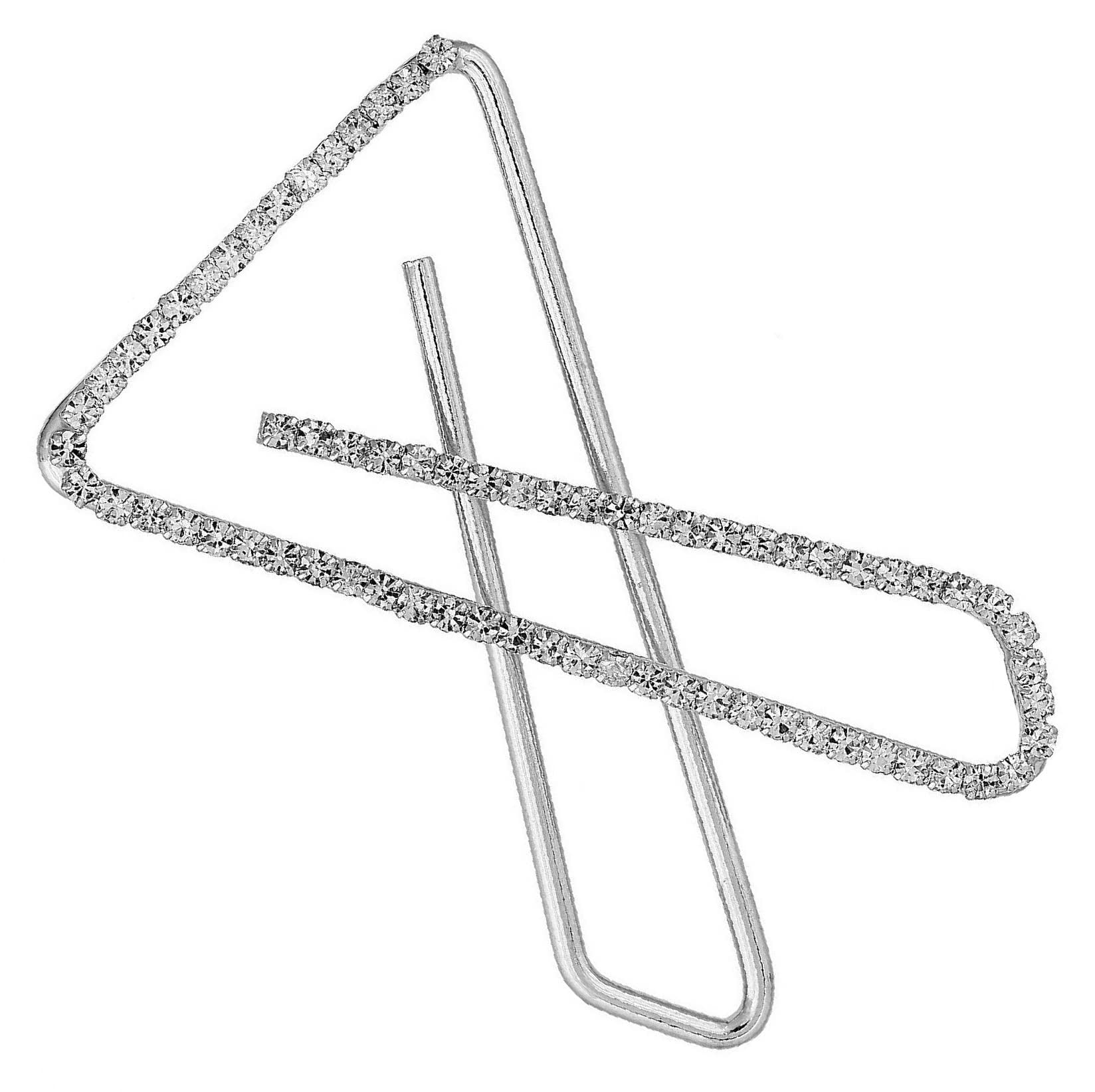 VAMA Women's Stone & Rhinestone Saree Brooch Pins - Gold/Silver Plated Safety Pins For Heavy Sarees, Dupattas, Dresses