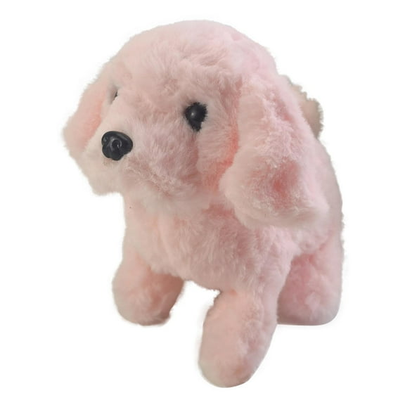 Vaidha Electronic Pet Plush Dog Toy - Interactive Walking Puppy with Sound & Light, Soft Plush Material, 18x16x11cm, Cute Companion for Kids, Safe & Portable