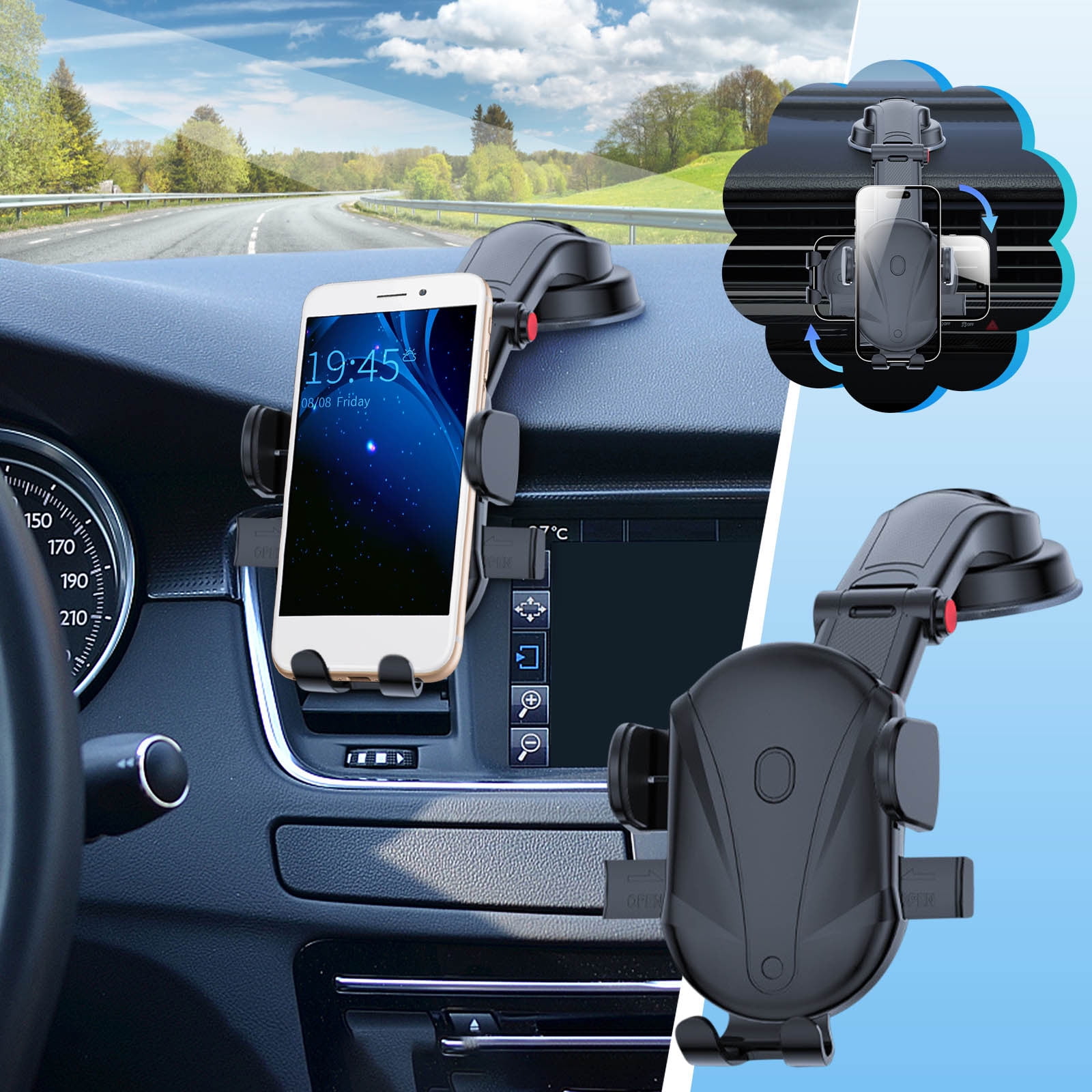 Vaidhai Mobile Phone Holders For Mobile Phones With Suction Cups Fixed