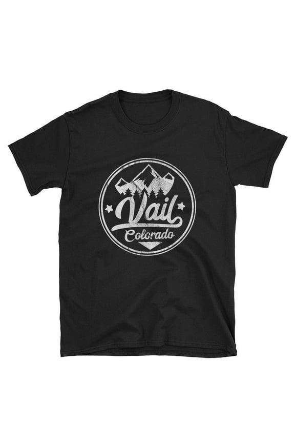 Vail Colorado Ski Resort Winter Sport Travel Graphic Novelty T Shirt,for unisex up to size 5XL