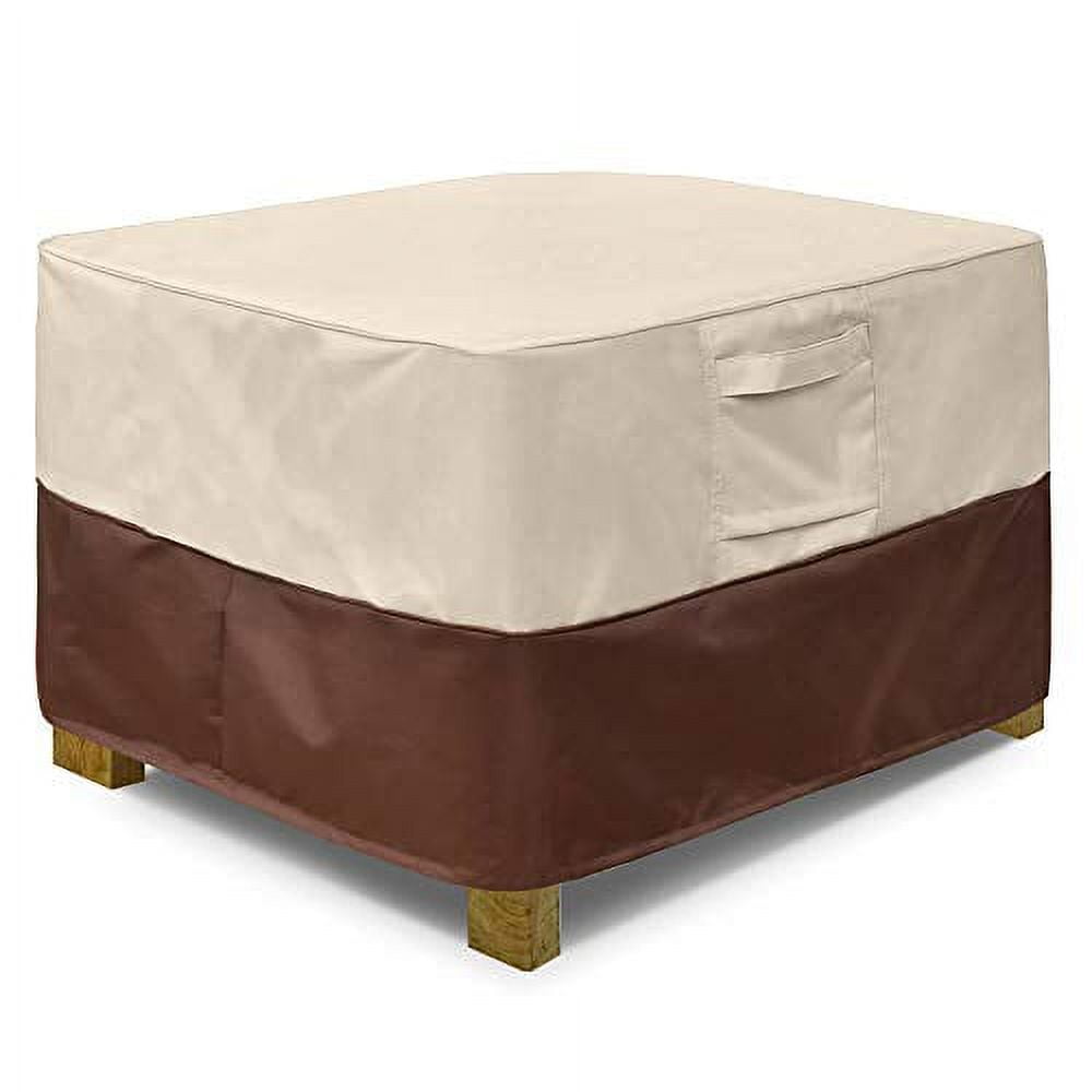 Vailge Patio Ottoman Cover, Waterproof, Heavy Duty, Padded Handles ...