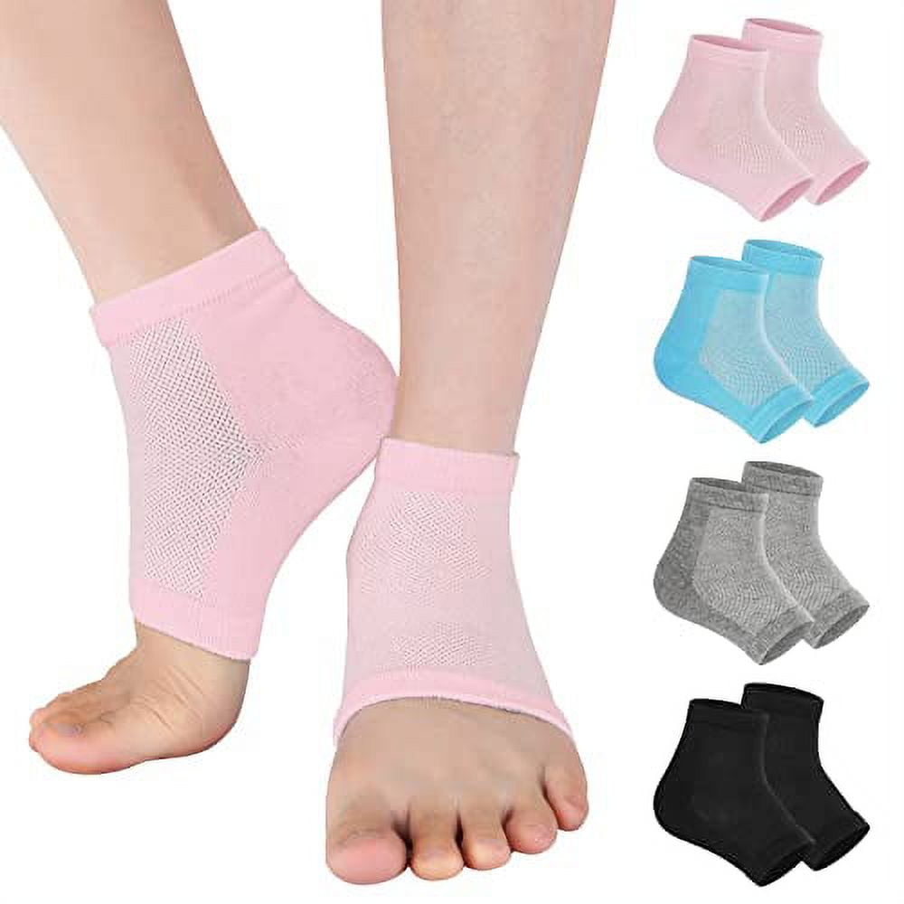 Dr. Frederick's Original Moisturizing Heel Socks - Gel Lined Vitamin E,  Jojoba, Essential Oils - 2 Pairs - Repair Cracked Heels Overnight -  Walmart.com