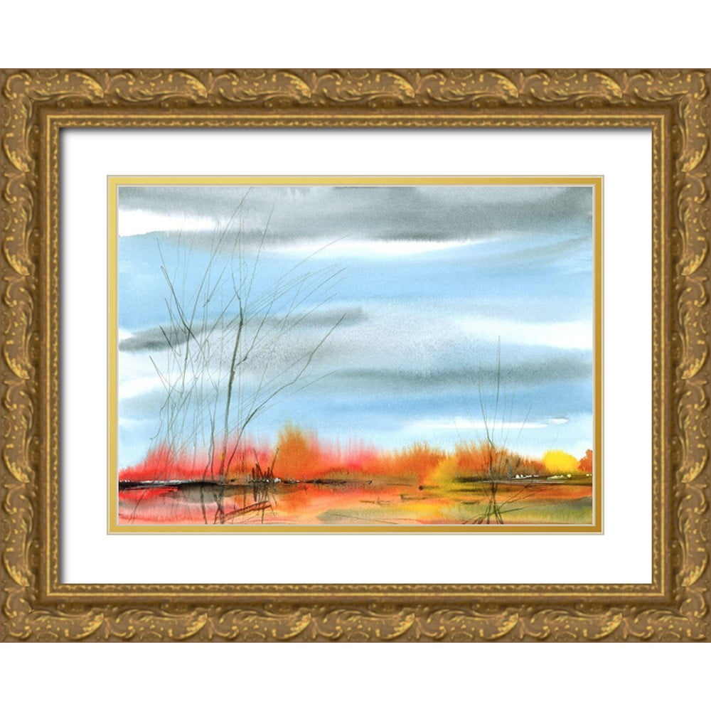 Vainio, Caryn 14x11 Gold Ornate Wood Framed with Double Matting Museum