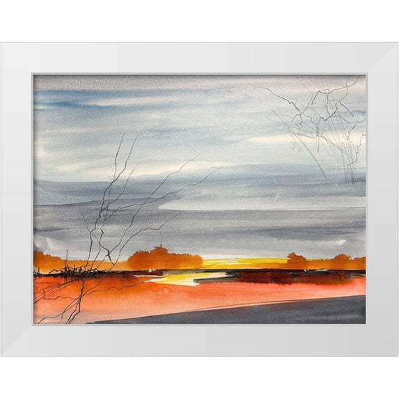 Vainio, Caryn 24x19 White Modern Wood Framed Museum Art Print Titled - To Hear Is Not To Listen