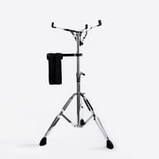 Vaisoeny Snare Drum Stand with Drum Sticks Holder, Stainless Steel Double Braced Adjustable Extended Height 29.5 to 47, Applicable for 10-15 Inche0-15 Inches Snare Drum and Practice Pad V-EJGJ001