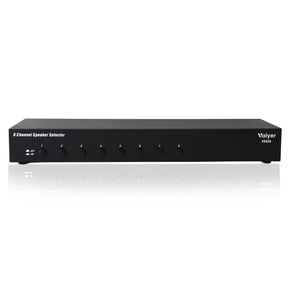 Vaiyer 8-Channel Speaker Selector Switch Box 1200W Max Multi-Room Speaker Distribution Hub with Impedance Protection Control Up to 8 Pairs of Speakers with One Amplifier