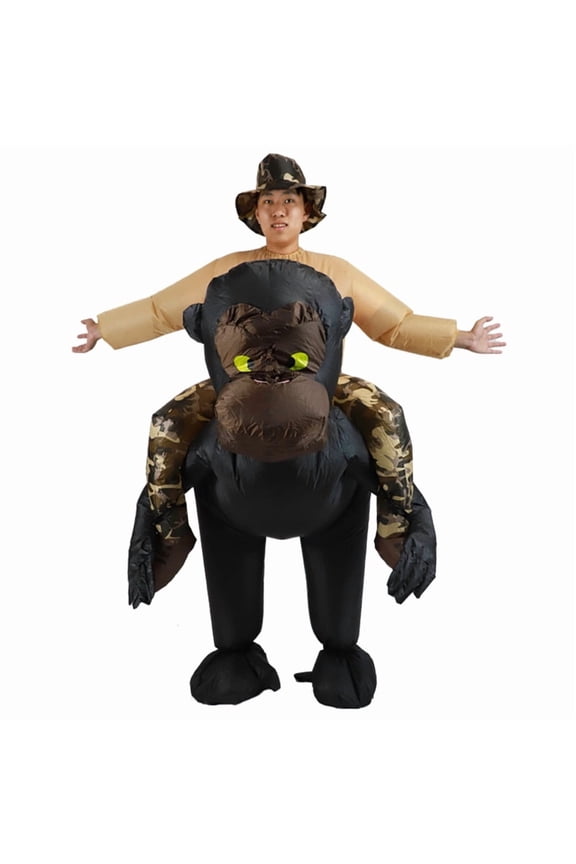 Vajra Gorilla Inflatable Costume Cartoon Puppet Stage Performance Props Funny And Funny Costumes Vajra Inflatable Costume,Height 59"–74.8",Gorilla