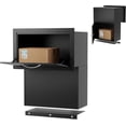 Parcel Box Mail Box Vakiorn Through the Wall Secure Mailbox Locking Drop Box Front In Back ...