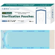 Vakker (4.25" x 12" 200pcs) Self Sealing Sterilization Pouches Autoclave Sterilizer Bag Pouch, VKSP07 Sterilization Pouches for Dental Clinic Medical Tools Autoclave Sterilizer Bags Pouch