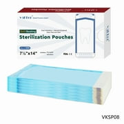 Vakker (7.5" x 14" 1000pcs) Self Sealing Sterilization Pouches Autoclave Sterilizer Bag Pouch, VKSP08 Sterilization Pouches for Dental Clinic Medical Tools Autoclave Sterilizer Bags Pouch