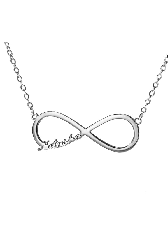 18K Gold Plated Personalized Infinity Name Necklace Customized Any Name Infinity Pendant Nacklace