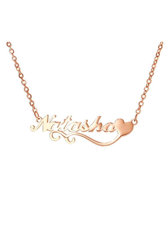 Name Customized Necklaces Stainless Heart Steel Personalized Name Necklace for Women Customized Gift