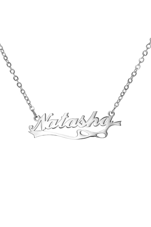 Name Customized Necklaces Stainless Steel Personalized bow-knot Name Necklace for Women Customized Gift