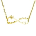 thumbnail image 1 of Vakki Personalized Infinity Name Necklace Customized Any 2 Names Infinity Nacklace with Heart, 1 of 5