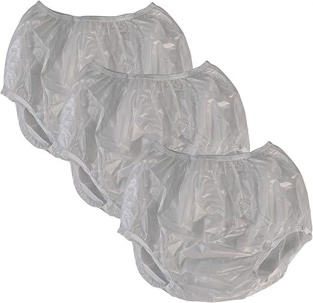 Vakly Adult Vinyl Waterproof Incontinence Pants, Leakproof, Washable ...