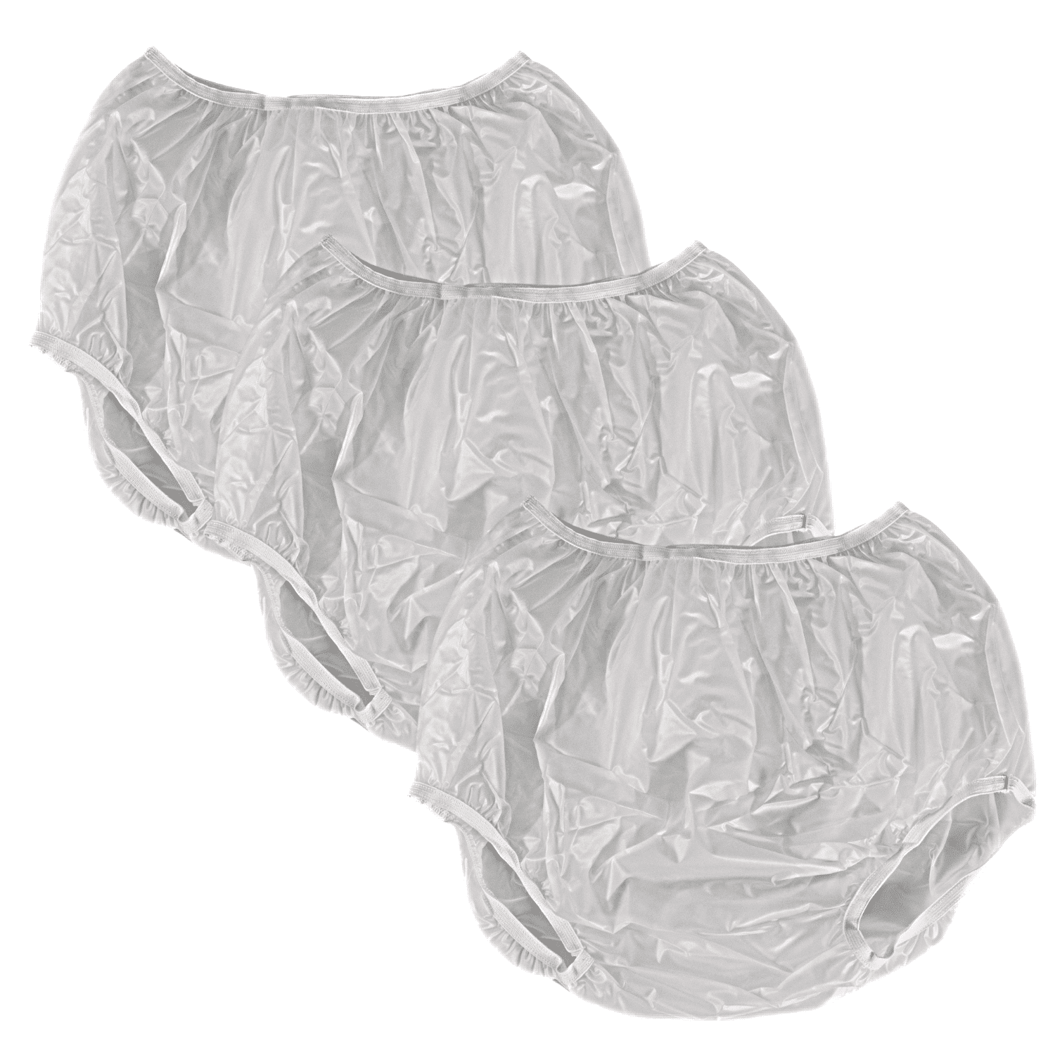 Vakly Adult Vinyl Waterproof Pull-Over Underwear - Incontinence Pants to  Cover Diapers, Pack of 3, M - Walmart.com, image size:1500x1500