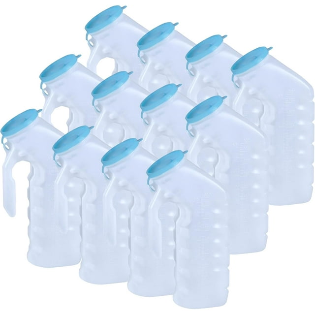 Vakly Male Urinal with Glow in The Dark Cover 32 oz Plastic Urine