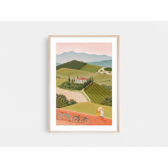 Val D'Orcia Tuscany, Tuscany Poster, Tuscany Poster, Italy Travel Poster, Travel Destination Poster, Italy Lover, Unframed Poster Size 24x36