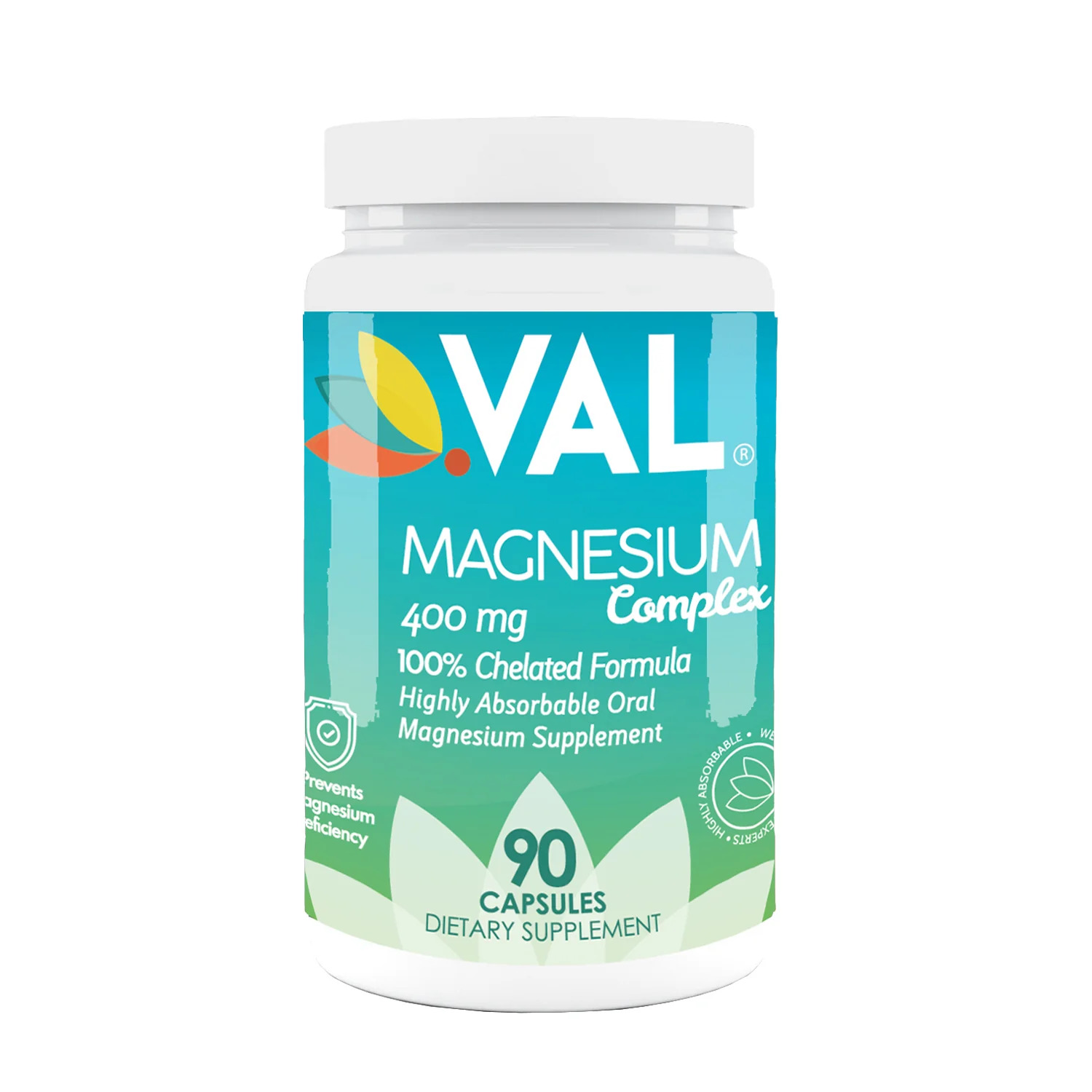 Val Magnesium Complex 400mg for Muscle, Sleep and Heart Health, 90