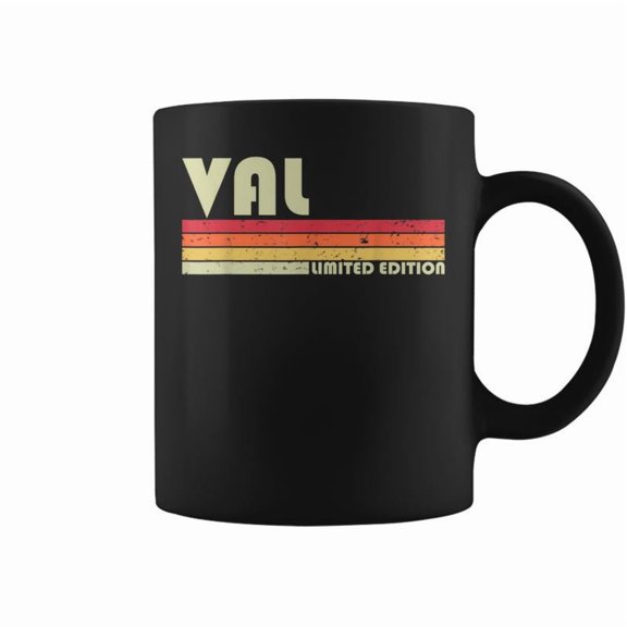 Val Name Personalized Retro Birthday Coffee Mug
