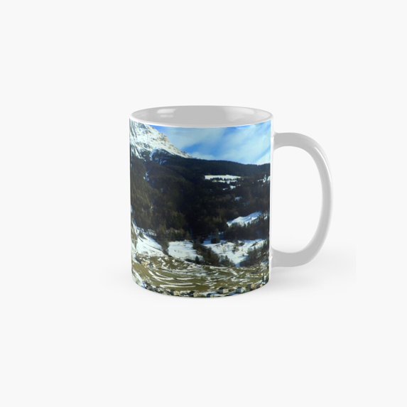 Val Poschiavo In Winter Classic Mug, Ceramic Coffee Mug, Tea Coffee Cup, Best Friend Birthday Gifts