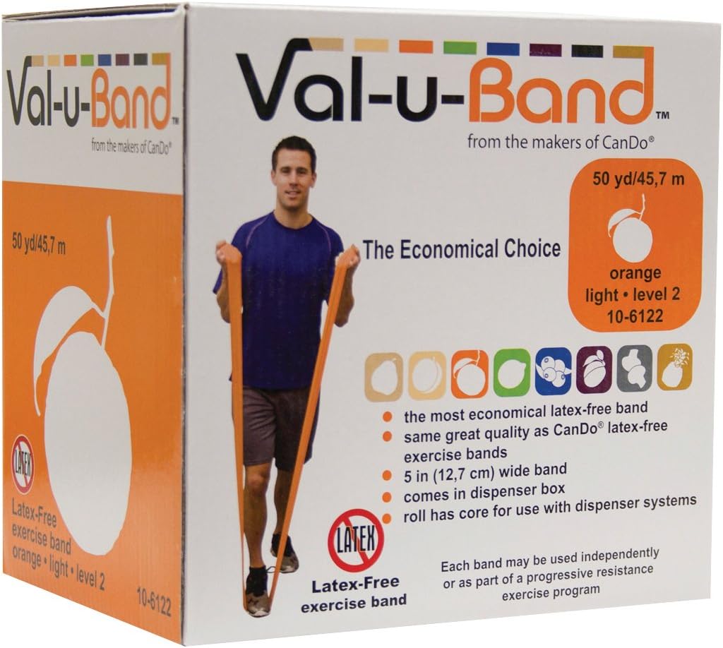 ValUBand 106122 Latex Free Exercise Band, Orange