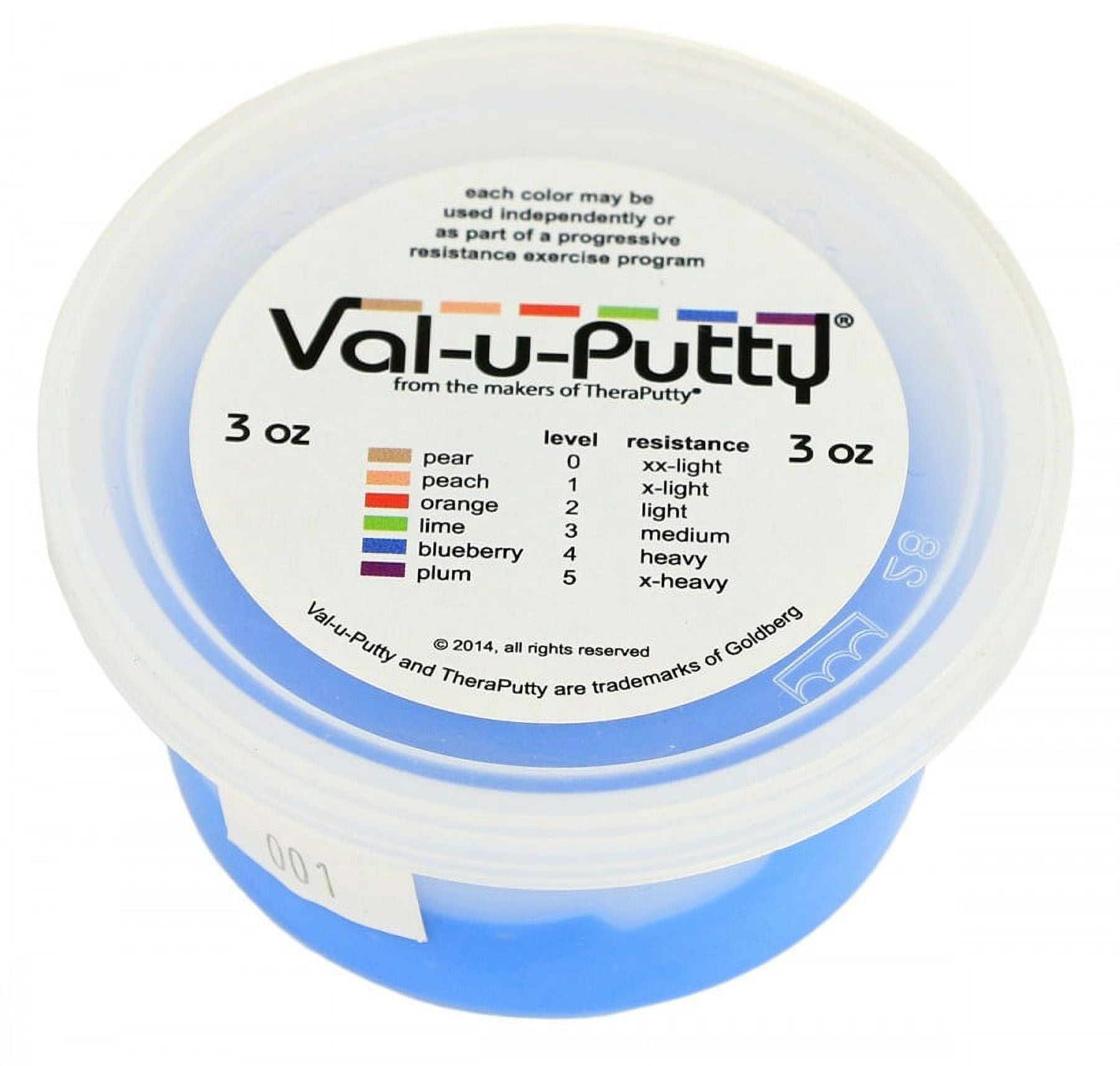 Fabrication B2176943 Val-U-Putty Exercise Putty - Blueberry - Firm - 3 oz